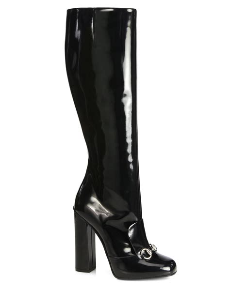 gucci platform tall boots|Gucci Designer Boots for Women .